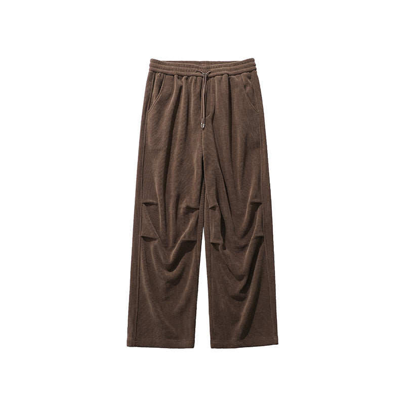 Retro Plush Casual Pants