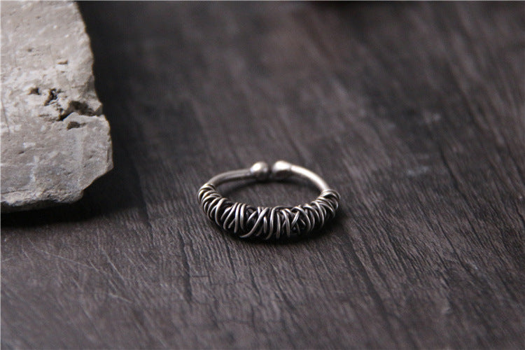 Handmade Sterling Silver Braided Ring