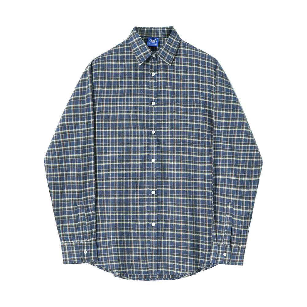 Plaid Loose Casual Retro T-Shirt