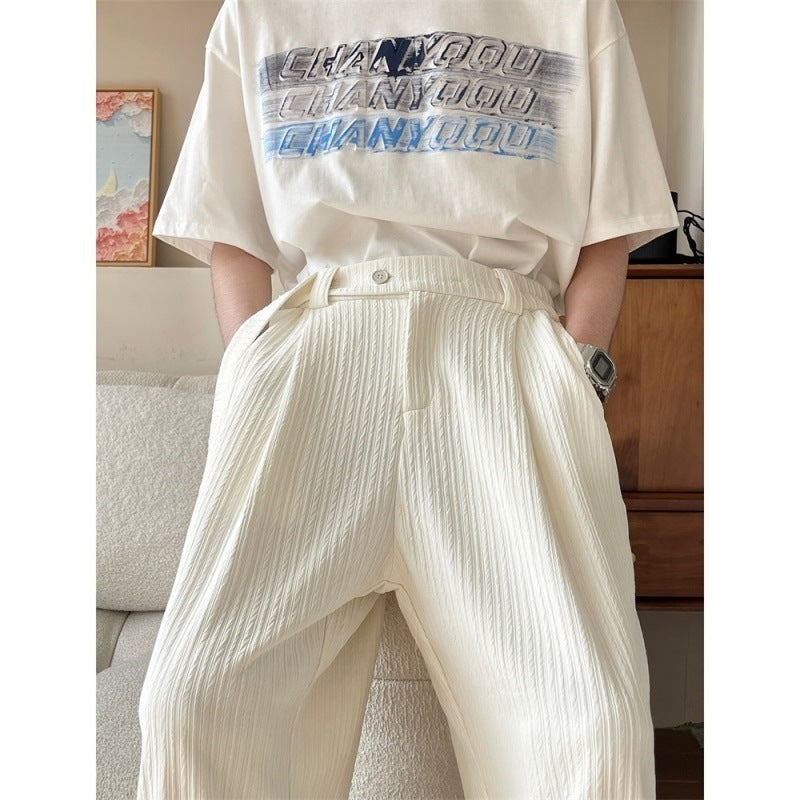 Ice Silk Cool Casual Suit Pants