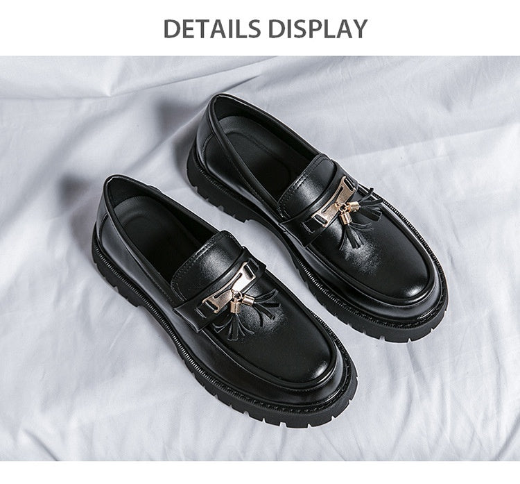 British Style Black Leather Loafer