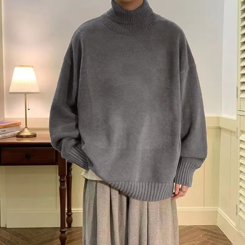 Turtleneck Autumn Winter Loose Lazy  Sweater