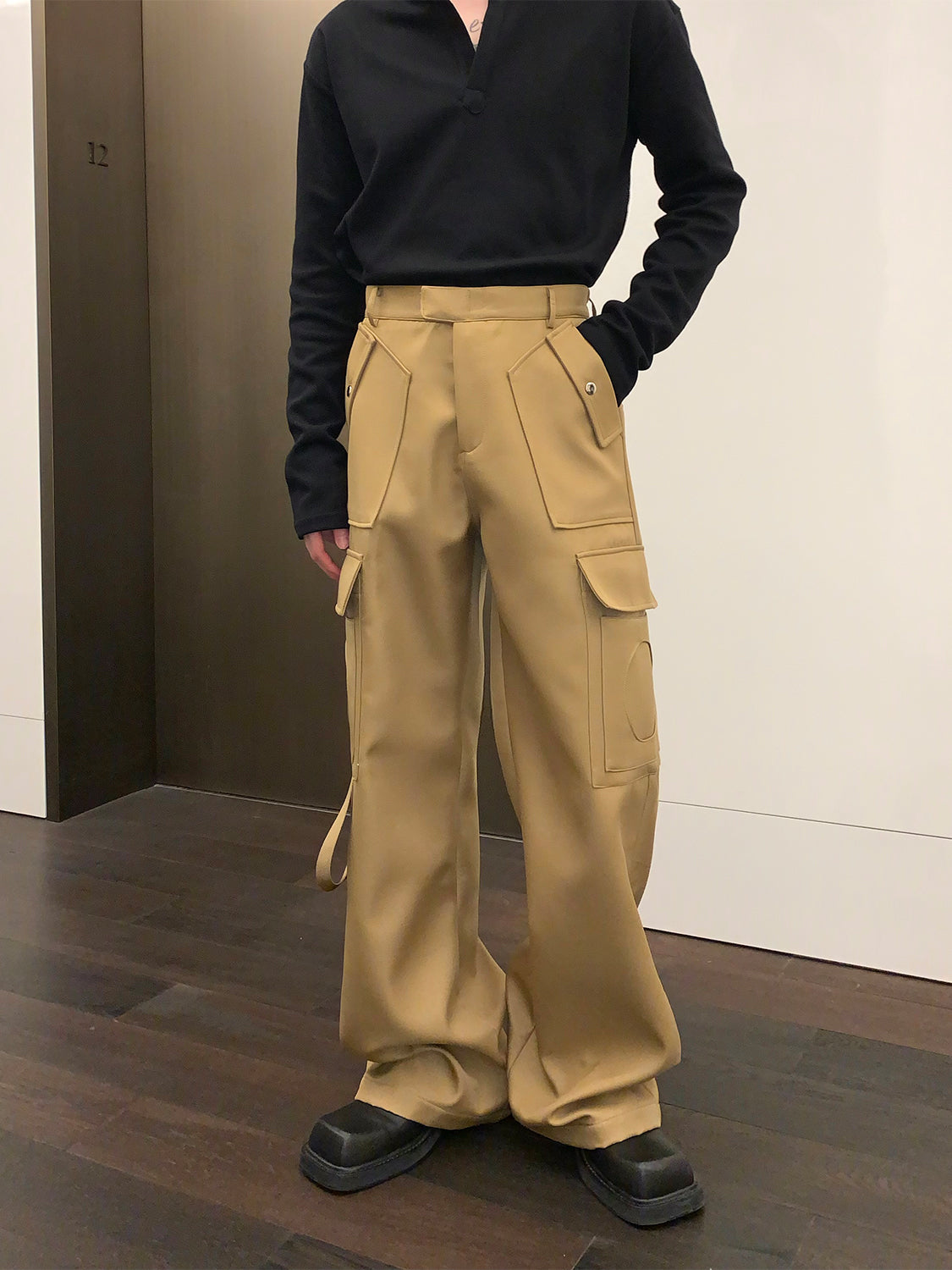 Heavy-weight Straight Tube Trousers