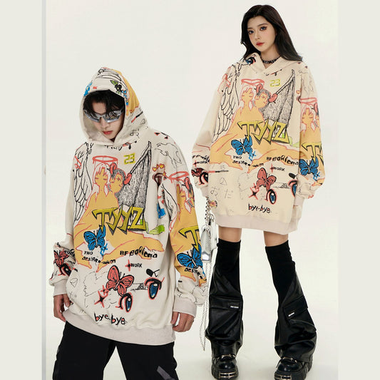 Loose Oil Painting Wild Hoodie