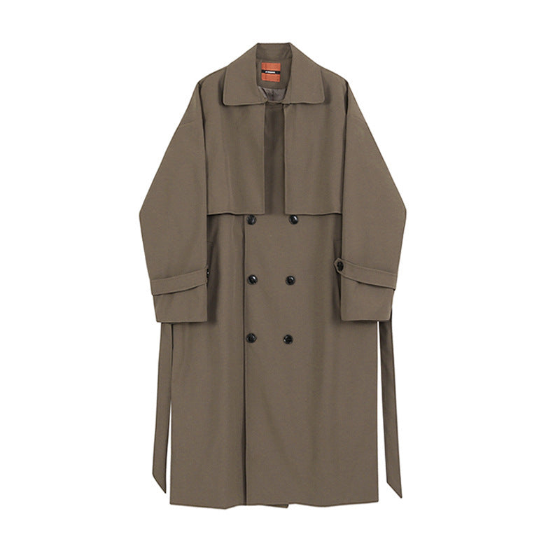 Double Breasted Mid Length Trench Coat