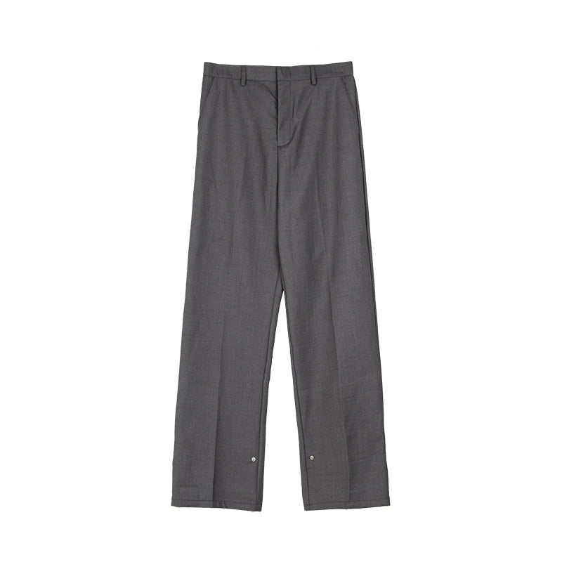 Straight Casual Suit Trousers