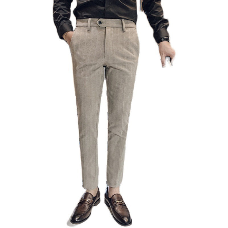 Woolen Pencil Pants Thickened Warm Slim