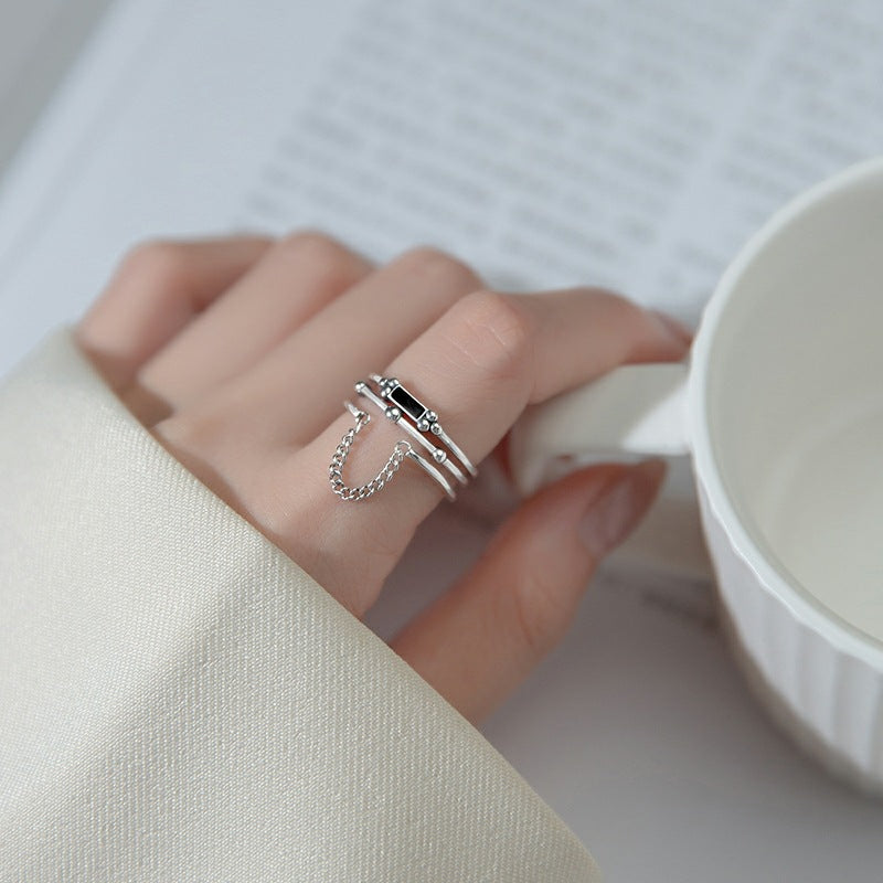 Ins Niche Design Sense Cold Wind Poker Heart  Ring(Unisex)