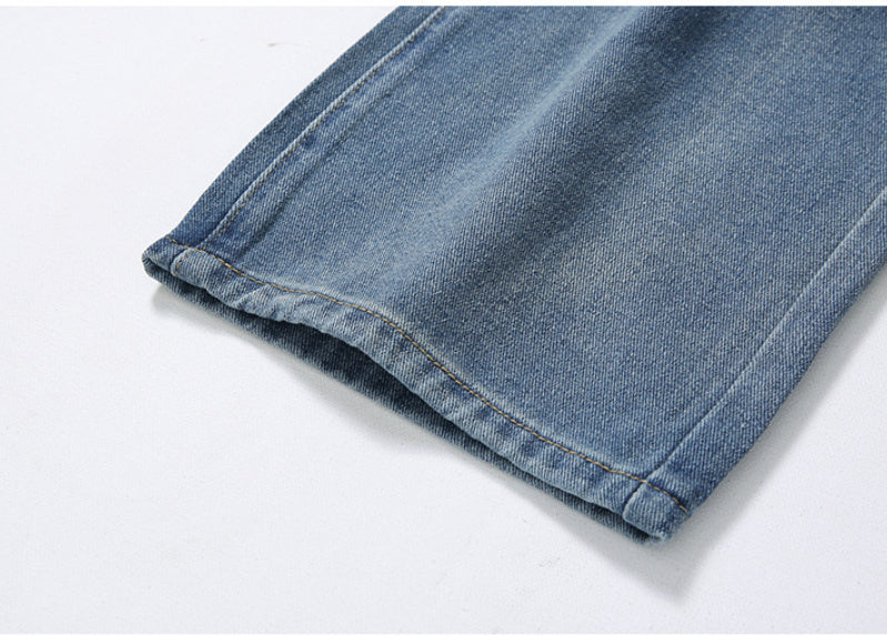 Retro Washed Straight Denim