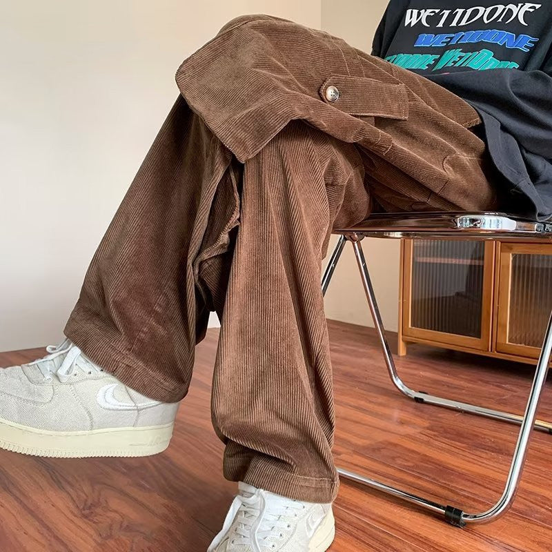 Corduroy Workwear Casual Pants