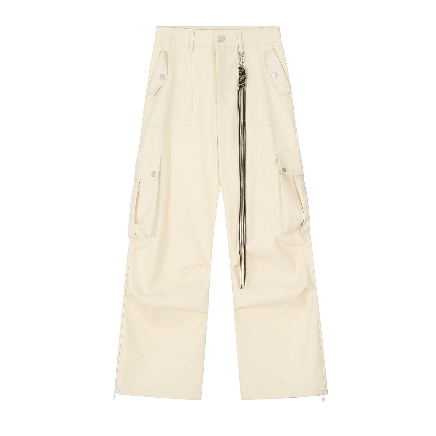 Loose Straight Leg Drape Cargo Pants