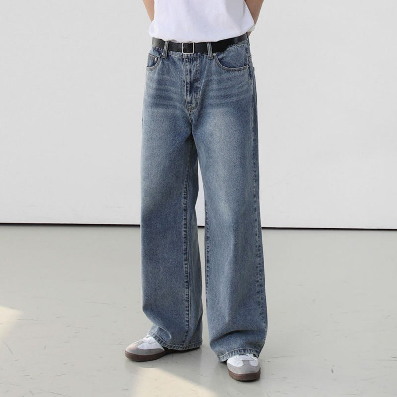 Retro Washed Straight Denim