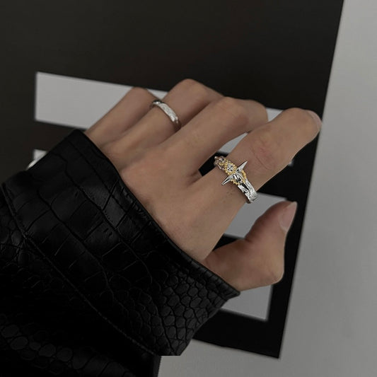 Original Gold Foil Series Cross Ring