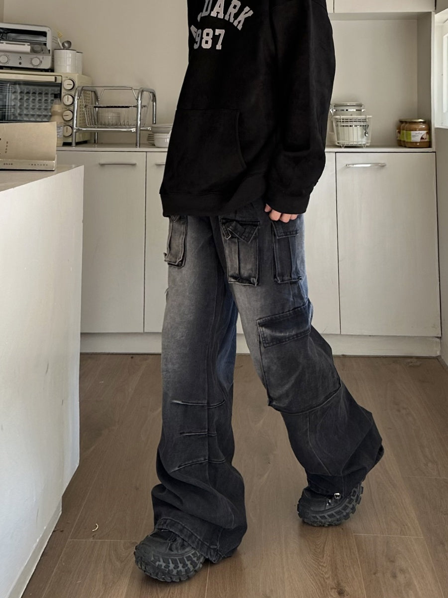 Retro Overalls Cargo Pants