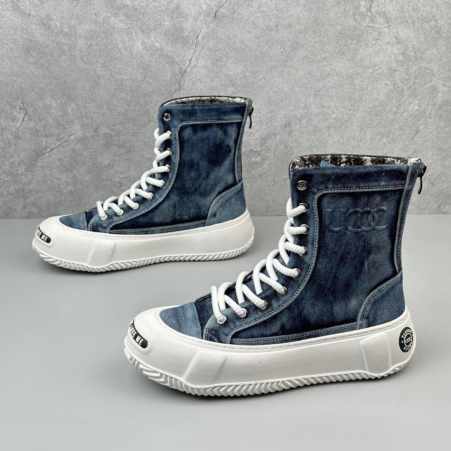 High-top Canvas Boots