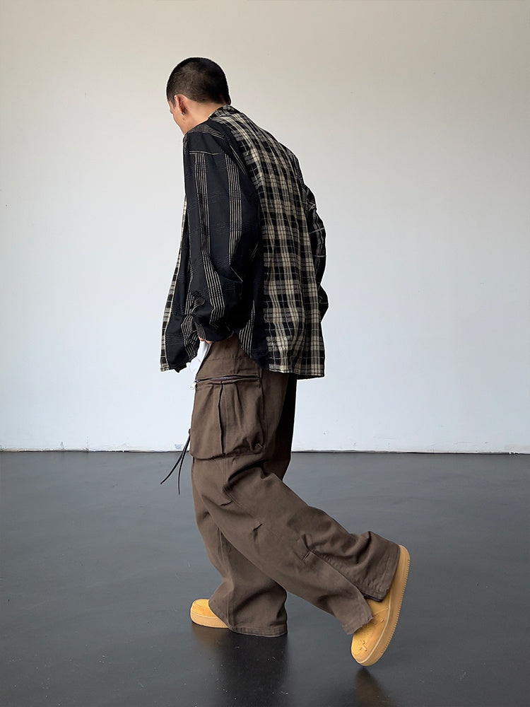 Vintage High Waist Loose Cargo Pants